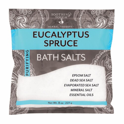 Soothing Touch Eucalyptus Spruce Bath Salts Perspective: front
