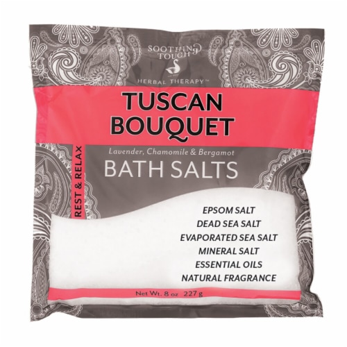 Soothing Touch Tuscan Bouquet Lavender Chamomile & Bergamot Bath Salts Perspective: front