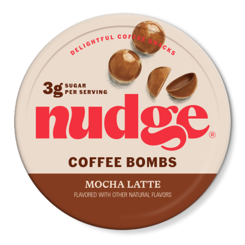 Nudge® Mocha Latte Coffee Bombs Perspective: front