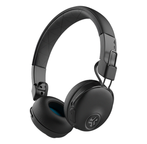 JLab Studio Over Ear Wireless Headphones - Black Perspective: front