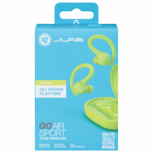 Go Air Sport True Wireless Earbuds - Yellow Perspective: front