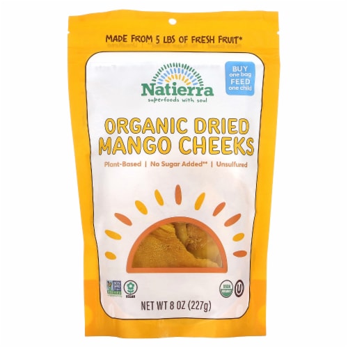 Natierra Organic Dried Mango Cheeks 8oz Perspective: front