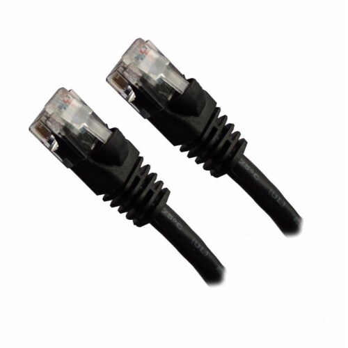 Snagless/Molded Boot 3 Pack Cat5e Ethernet Patch Cable 25 Feet Black CNE470486 
