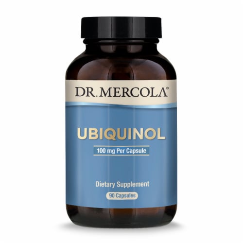 Mercola Ubiquinol Supplement Capsules 100mg Perspective: front