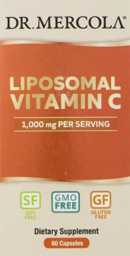 Mercola Liposomal Vitamin C Capsules Perspective: front