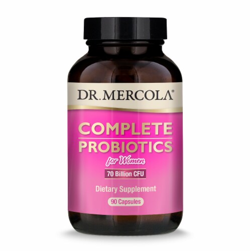 Mercola Complete Probiotics for Women Dietary Supplement Capsules Perspective: front