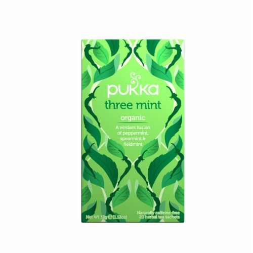 Pukka Organic Three Mint Herbal Tea Sachets, 20 ct - Baker's