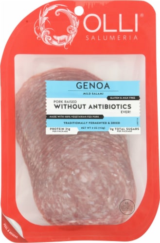 Olli Salumeria Genoa Mild Salami Perspective: front