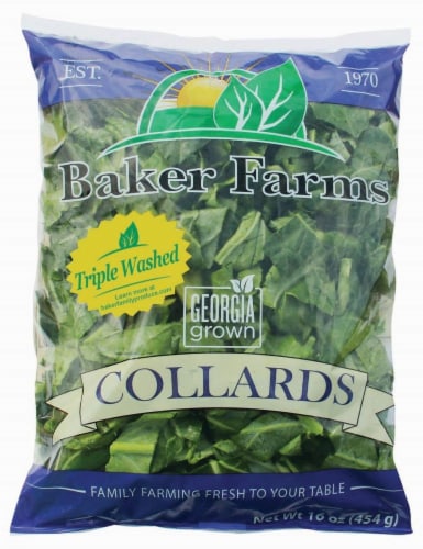 Baker Farms Bagged Collards Perspective: front