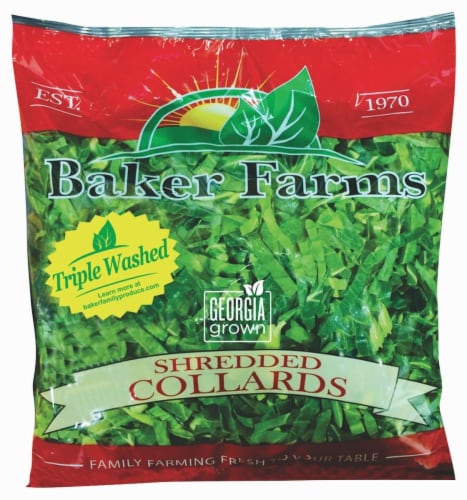 Baker Farms Shredded Collards Perspective: front