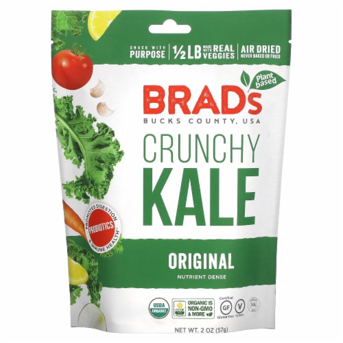 Brad's Gluten-Free Crunchy Kale Snack Perspective: front