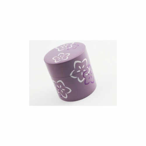 Purple Sakura Green Tea Container Perspective: front