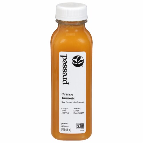Pressed Juicery Orange Turmeric Perspective: front