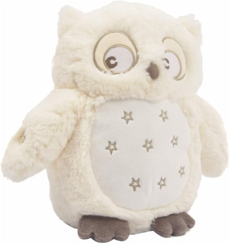 Linzy Toys Soft Dreams Owl with Lullaby and Lights 10" Perspective: front