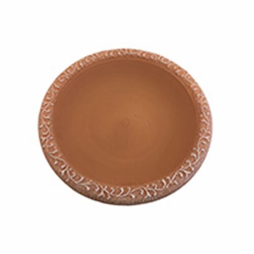 TDI Brands TDI41896T Gloss Bird Bowl with Mat Rim  Terra Cotta Perspective: front