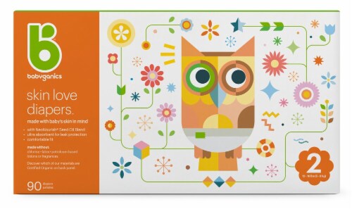 Babyganics Skin Love Size 2 Diapers Perspective: front