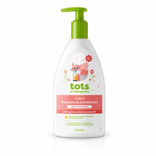 Babyganics Apricot Chamomile 2-In-1 Shampoo & Conditioner Perspective: front