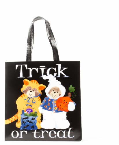 Trick or Treat Bears Reusable Tote Perspective: front