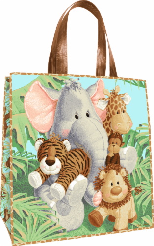 Patty Reed Designs Insta-Totes Jungle Babies Tote Bag Perspective: front