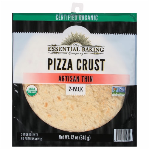 The Essential Baking Company Artisan Thin Pizza Crust Perspective: front