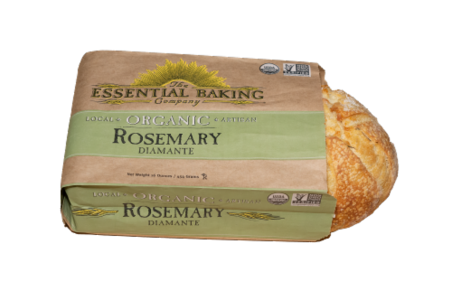 The Essential Baking Company Organic Rosemary Diamante Artisan Bread Perspective: front