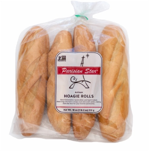 Parisian Star™ Artisan Hoagie Rolls Perspective: front