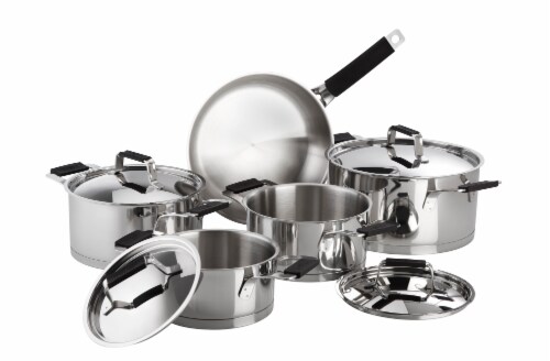 prestige stainless steel cookware set 9pc