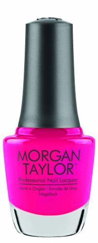 Morgan Taylor® Tag You're It Hot Pink Pearl Nail Lacquer Perspective: front