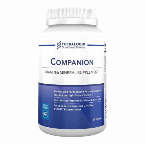 Theralogix Companion Multivitamin & Mineral Supplement for Men & Women 50+ (90 Days) Perspective: front