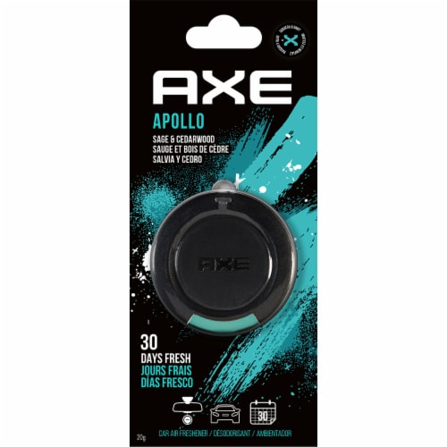 Axe Apollo Sage & Cedarwood Car Air Freshener Perspective: front