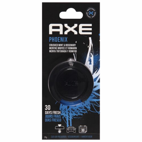 Axe Phoenix Crushed Mint & Rosemary Hanging Gel Car Freshener Perspective: front