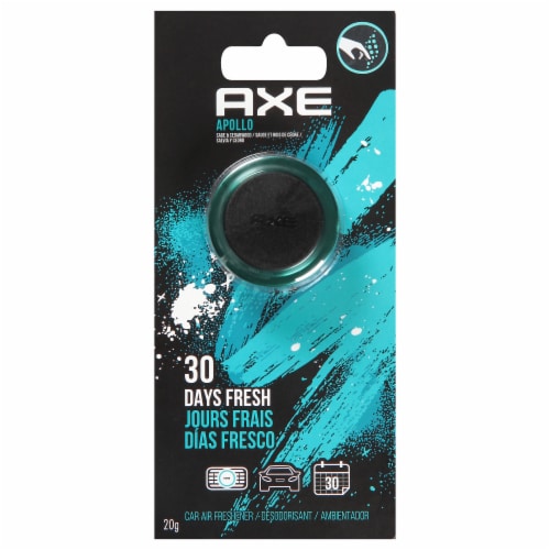 Axe Apollo Sage & Cedarwood Mini Car Air Freshener Perspective: front