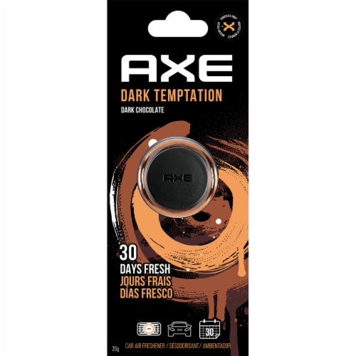 Axe Dark Temptation Dark Chocolate Mini Vent Clip Car Freshener Perspective: front