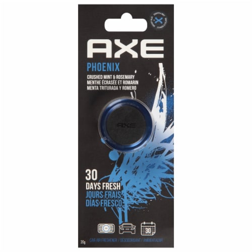 Axe Phoenix Crushed Mint & Rosemary Car Air Freshener Perspective: front