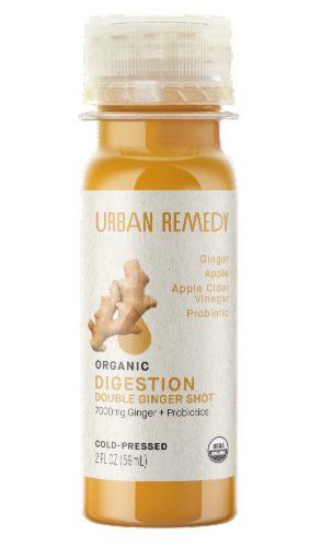 Urban Remedy Organic Digestion Double Ginger Shot Perspective: front