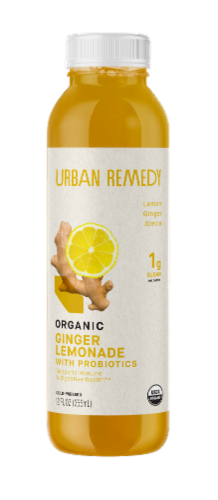 Urban Remedy Organic Ginger Lemonade With Probiotics Perspective: front