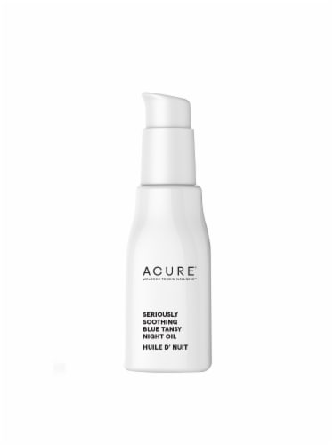 Acure Seriously Soothing Blue Tansy Night Oil Perspective: front