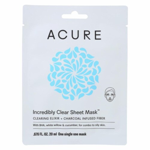 ACURE: Mask Incredibly Clear Sheet, 1 ea Perspective: front