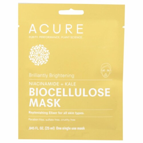ACURE: Mask Biocellulose Brightening, 1 ea Perspective: front