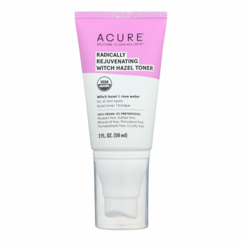 Acure Radically Rejuvenating Witch Hazel Toner Facial Moisturizer Perspective: front