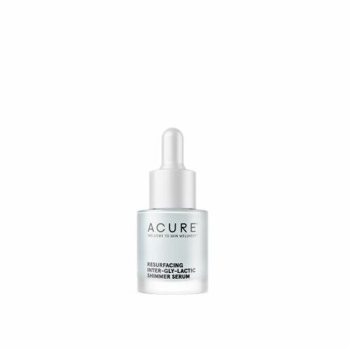 Acure Resurfacing Inter-Gly-Lactic Shimmer Facial Serum Perspective: front