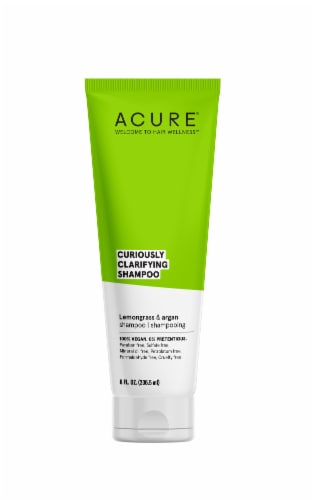 Acure Lemongrass and Argan Curiously Clarifying Shampoo Perspective: front