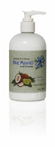 Blue Mound Coconut & Lime Hand & Body Lotion Perspective: front