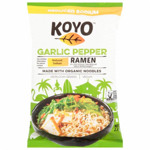 Koyo™ Reduced Sodium Garlic Pepper Ramen Perspective: front