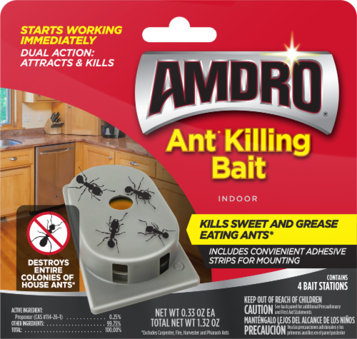 Amdro Indoor Ant Killing Bait - 4 Pack Perspective: front