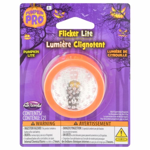 Fun World Pumpkin Pro Prelit Pumpkin Accessory Lights Perspective: front