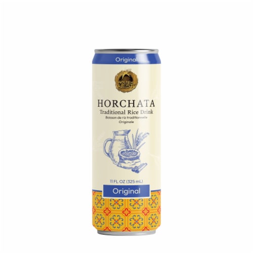 Golden Nest Horchata Original Traditional Rice Drink Perspective: front