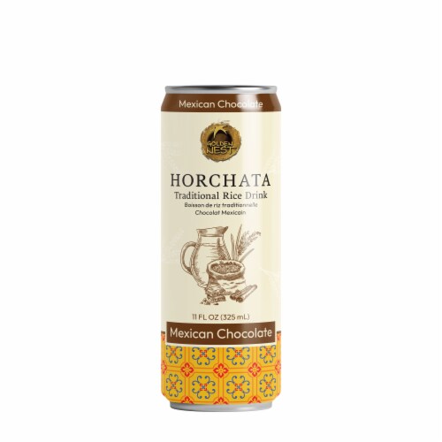 Golden Nest Horchata Mexican Chocolate Traditonal Rice Drink Perspective: front