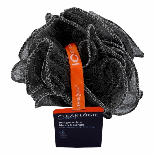 Cleanlogic - Charcoal Mesh Sponge Perspective: front