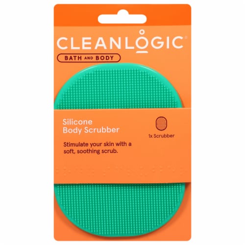 Cleanlogic® Bath & Body Silicone Body Scrubber Perspective: front